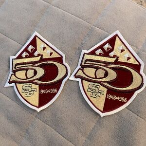 Vintage Willabee & Ward San Francisco 49ers Embroidery Patch 50th Anniversary